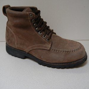 Eddie Bauer Sz 9.5M Mens Suede Boot Hiking Active Ankle Leather Casual     * cas